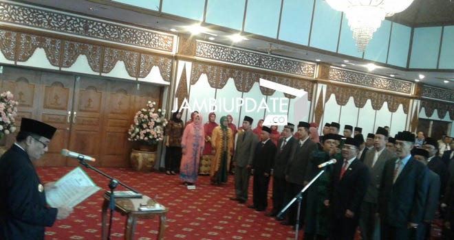 Pj Gubernur Jambi Irman melantik 60 pejabat Pemprov Jambi pagi ini (8/1)